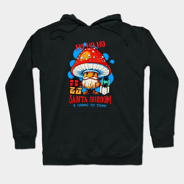 Mushroom Santa Claus Hoodie by Graffik-Peeps